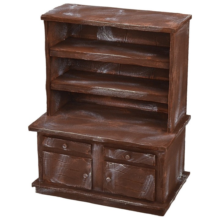 Aparador de madera envejecida cm 25,5x15x32 h