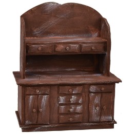 Sideboard in antiqued wood cm 25,5x13,5x32,2 h