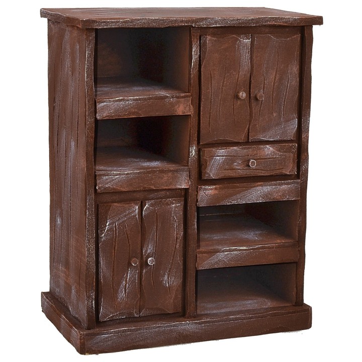 Kitchen cabinet in antiqued wood cm 24,5x14,5x31,5 h