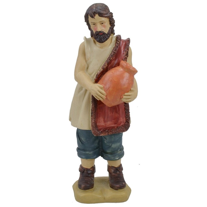 Hombre con ánfora en resina serie 40 cm