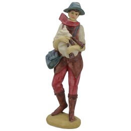Resin boy with bagpipe series 40 cm