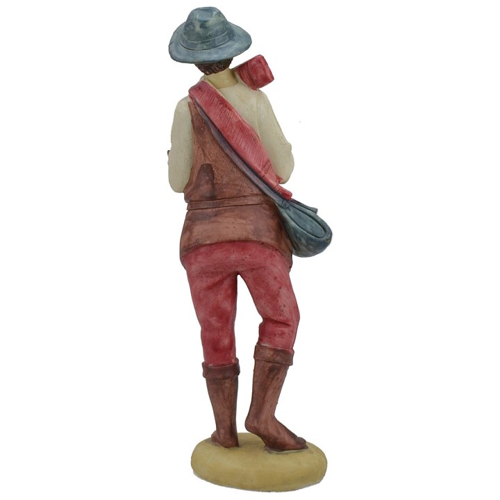 Ragazzo con zampogna in resina serie 40 cm