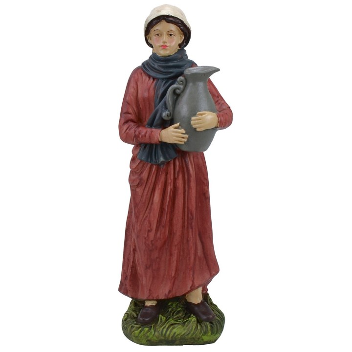 Mujer con jarra de resina 30 cm