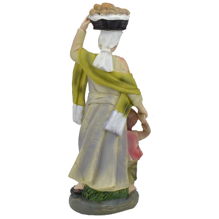 Mujer con niño en resina 30 cm