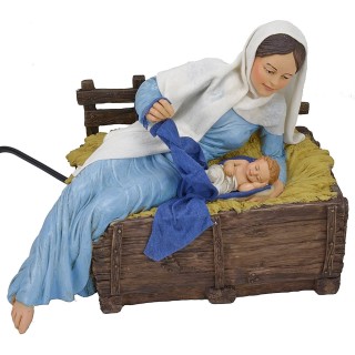 Madonna en movimiento con niño serie 30 cm Pigini