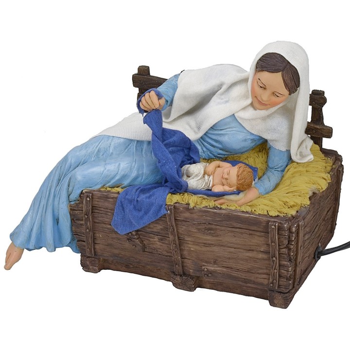 Madonna en movimiento con niño serie 30 cm Pigini