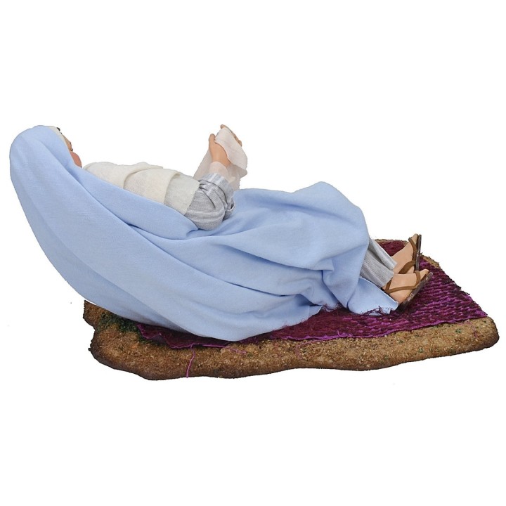 Madonna sdraiata con bambinello serie 30 cm Pigini