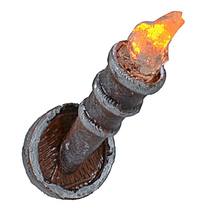 Antorcha h 3,7 cm parpadeante con led amarillo 12 v.