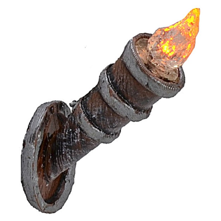 Antorcha h 4,7 cm parpadeante con led amarillo 12 v.
