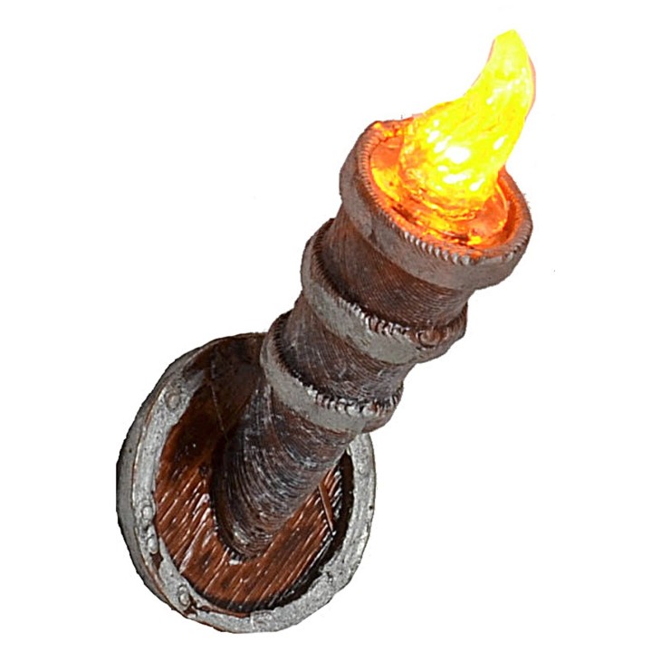 Antorcha h 4,7 cm parpadeante con led amarillo 12 v.