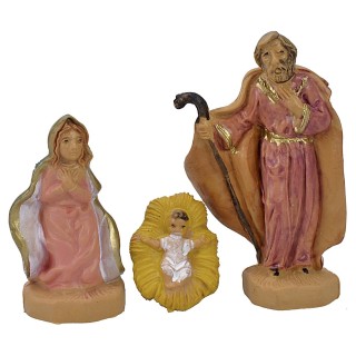 Cm 4 Natività lux set 3 pz in pvc