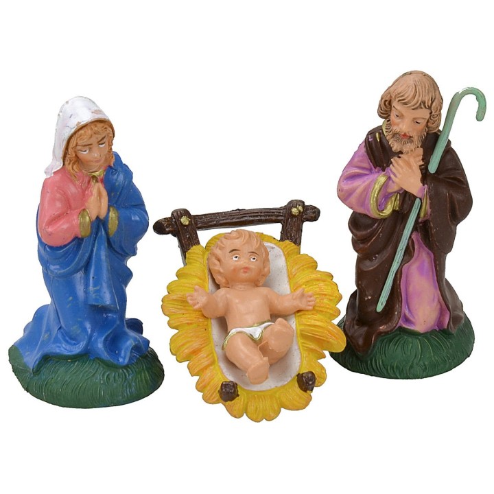 Cm 8 Natività set 3 pz in pvc