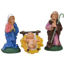 Conjunto de Natividad de 8 cm, 3 piezas en PVC