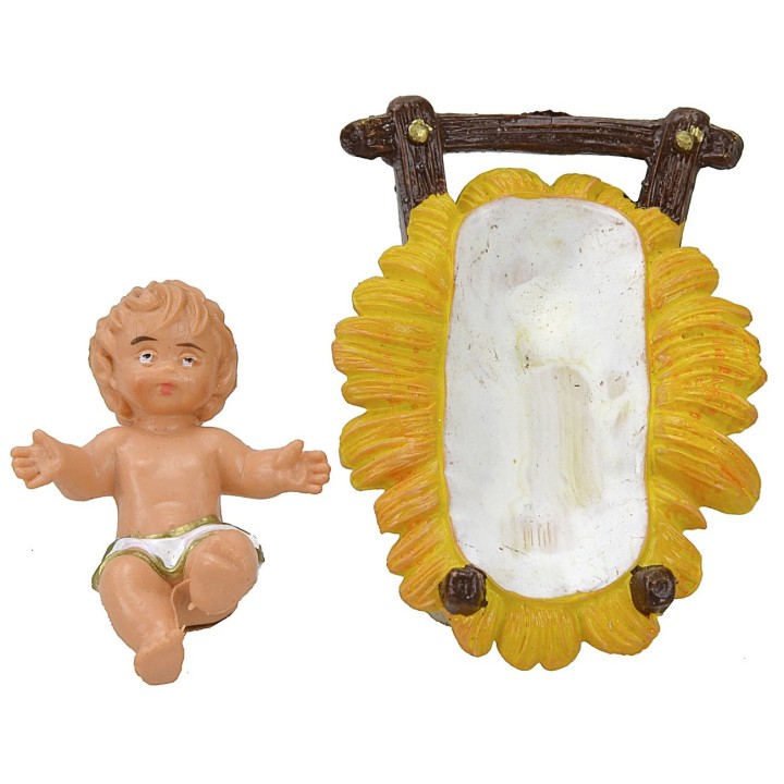 Conjunto de Natividad de 8 cm, 3 piezas en PVC