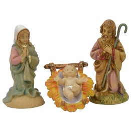 Cm 8 Nativity lux set of 3 pcs in pvc