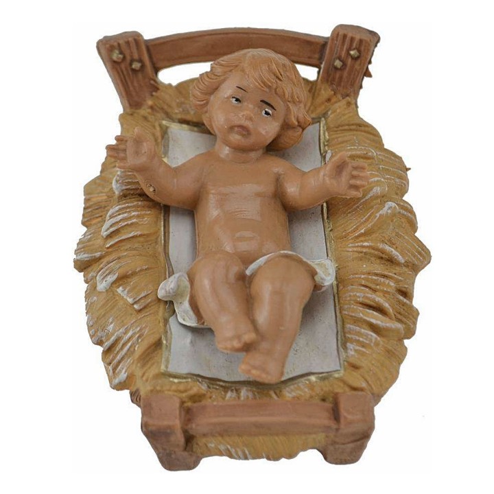Gesù Bambino con culla serie 12 cm Fontanini