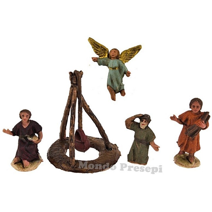 Set 5 sujetos cm 3,5 Anunciación