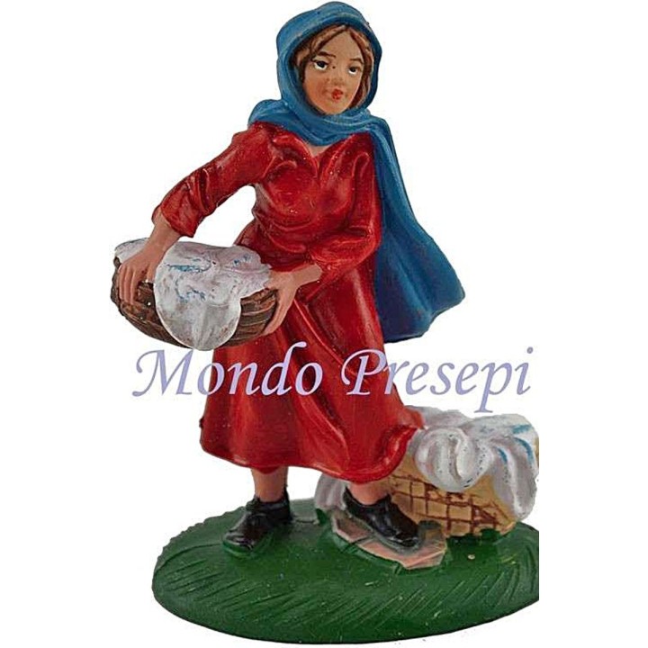 Cm 8 Donna con panni in pvc