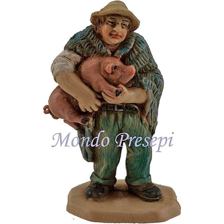 Cm 8 lux Uomo con maiale