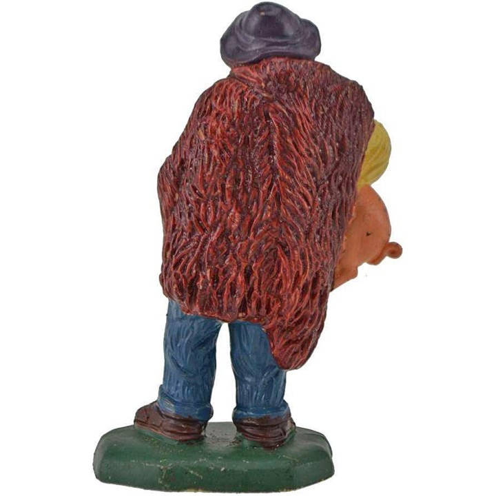 8 cm Campesino con cerdo en pvc