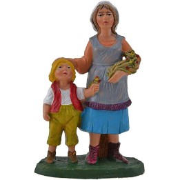 10 cm color Woman with girl