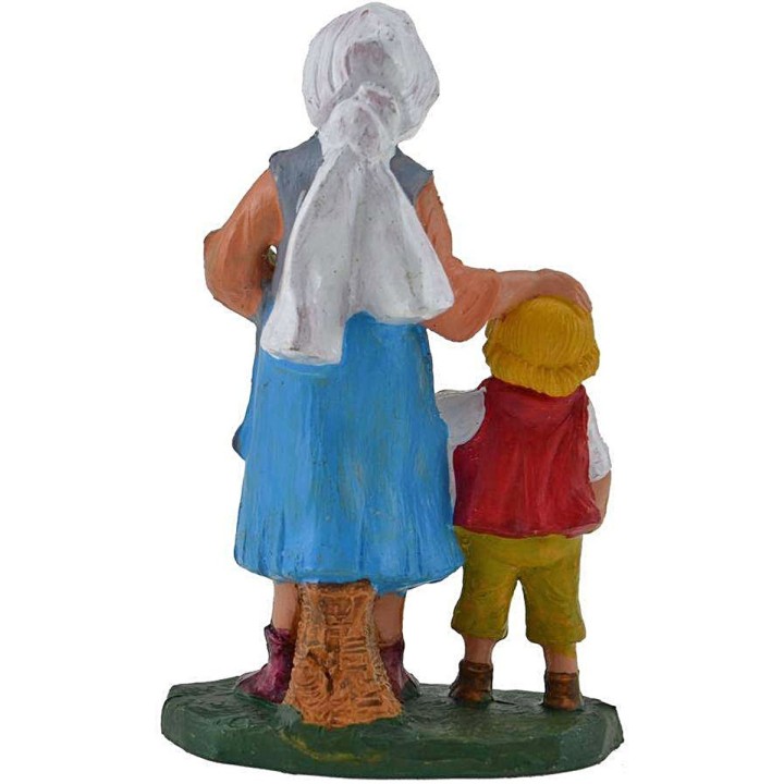 10 cm color Woman with girl