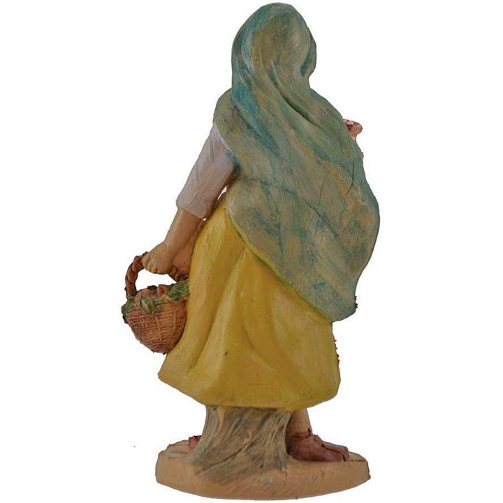 10 cm lux Mujer con cesta y ánfora