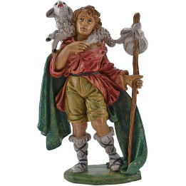 Shepherd with lamb on the shoulders 20 cm Euromarchi