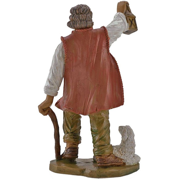 Pastor con linterna y oveja 20 cm Euromarchi