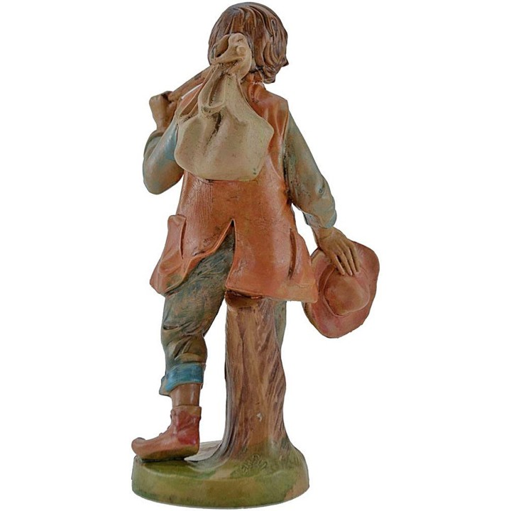 Hombre con sombrero y bolsa 15-16 cm Euromarchi