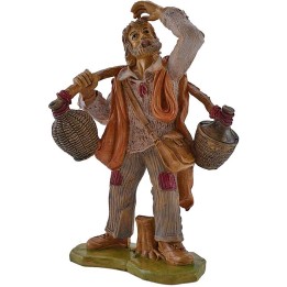 Man with demijohns on his shoulders 20 cm Euromarchi