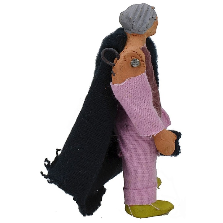 Standing woman 9-10 cm with arm up-down