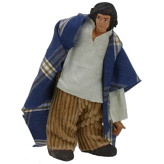 Standing man 10 cm with arm up-down