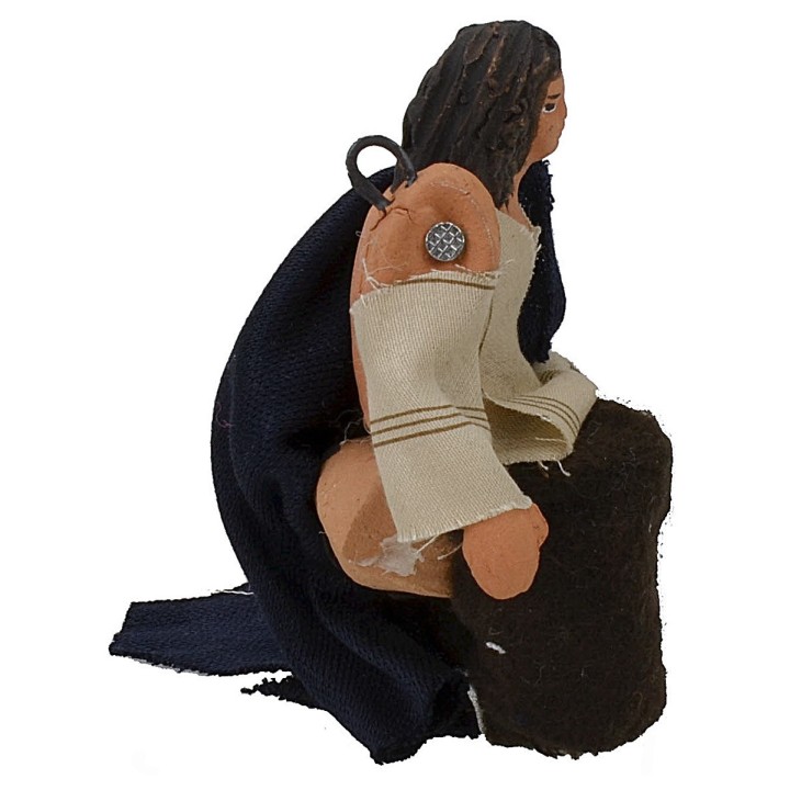 Seated man 10 cm series with arm up-down