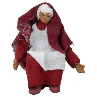 Seated woman cm 11 with arm up-down