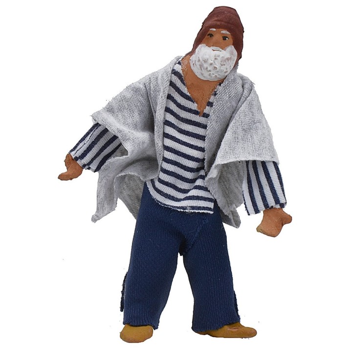 Standing man with jointed bust and arms 12-13 cm