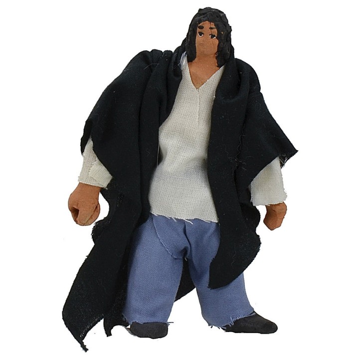 Uomo in piedi snodato con mano forata 10-11 cm
