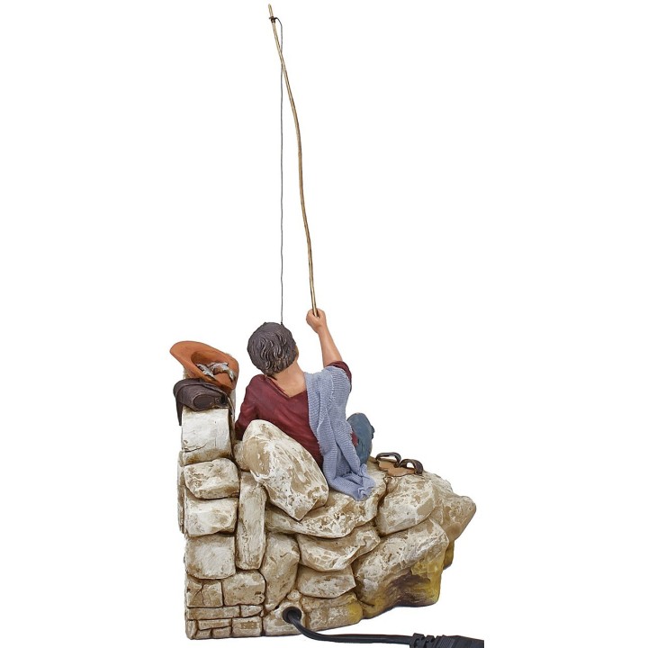 Fisherman in movement series 30 cm Pigini