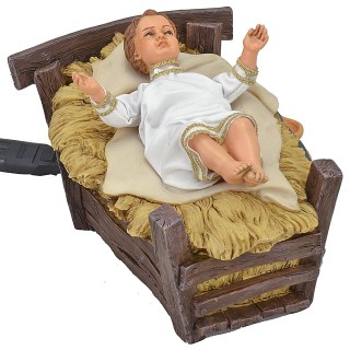 Baby in the moving cradle 30 cm Pigini series