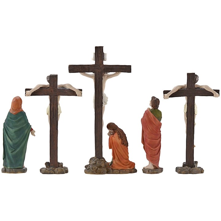 Scena crocifissione cm 12-13 Statue Pasquali