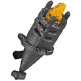 Antorcha h 3,5 cm parpadeante con led amarillo 12 v.