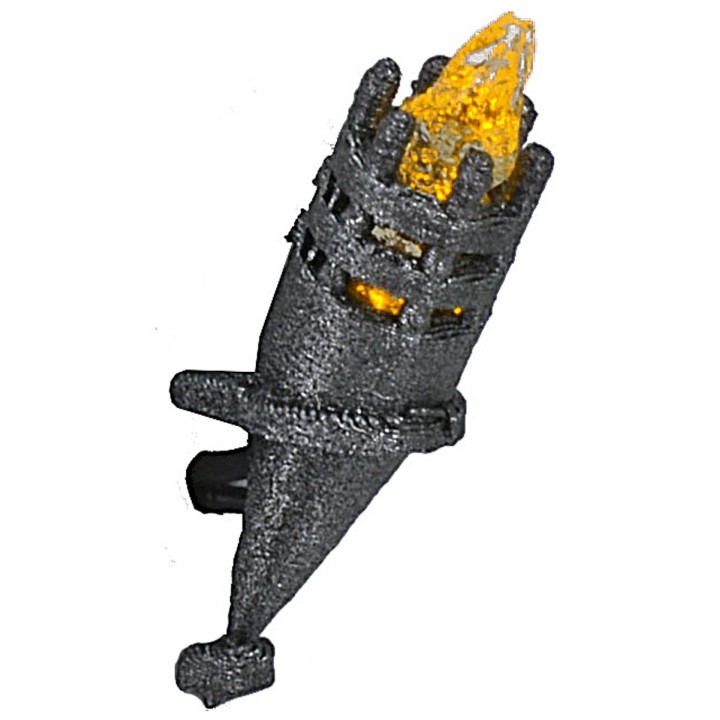 Antorcha h 3,5 cm parpadeante con led amarillo 12 v.
