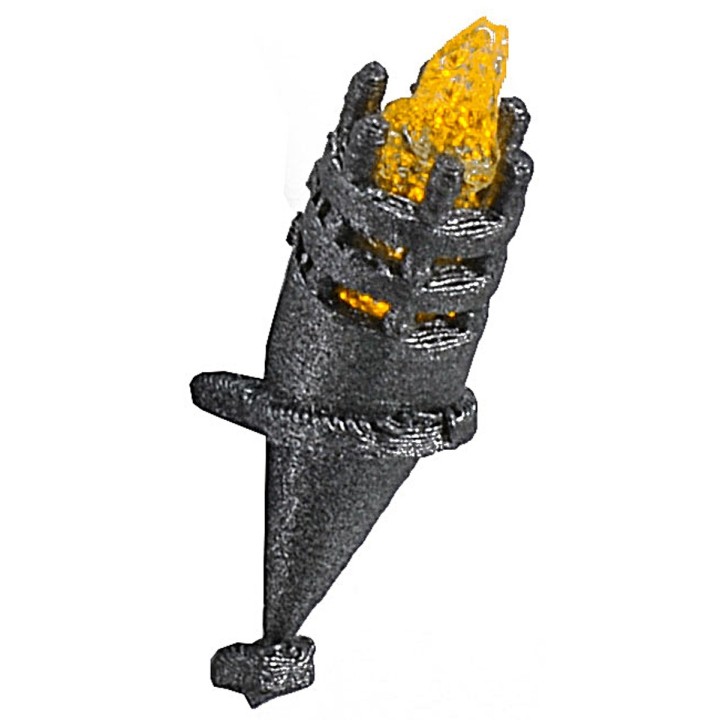 Antorcha h 4,8 cm parpadeante con led amarillo 12 v.
