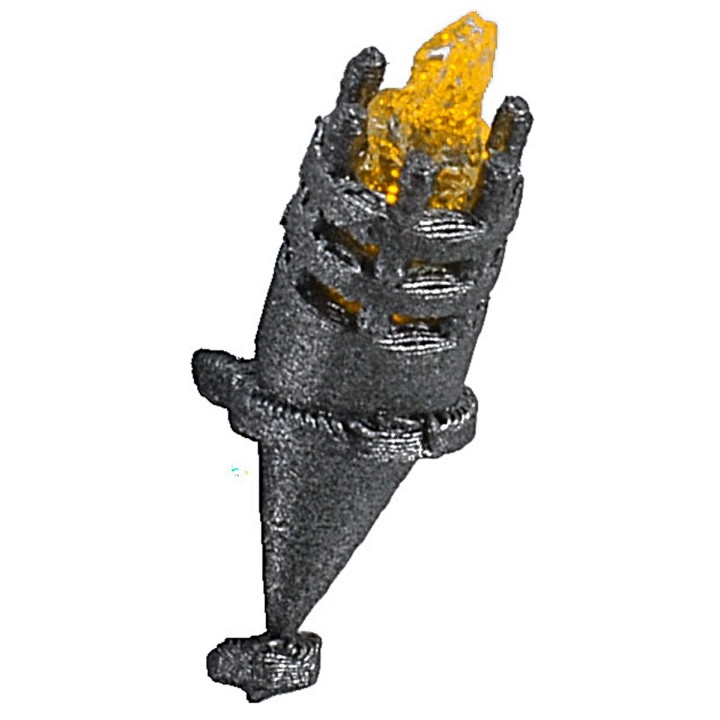 Antorcha h 4,8 cm parpadeante con led amarillo 12 v.