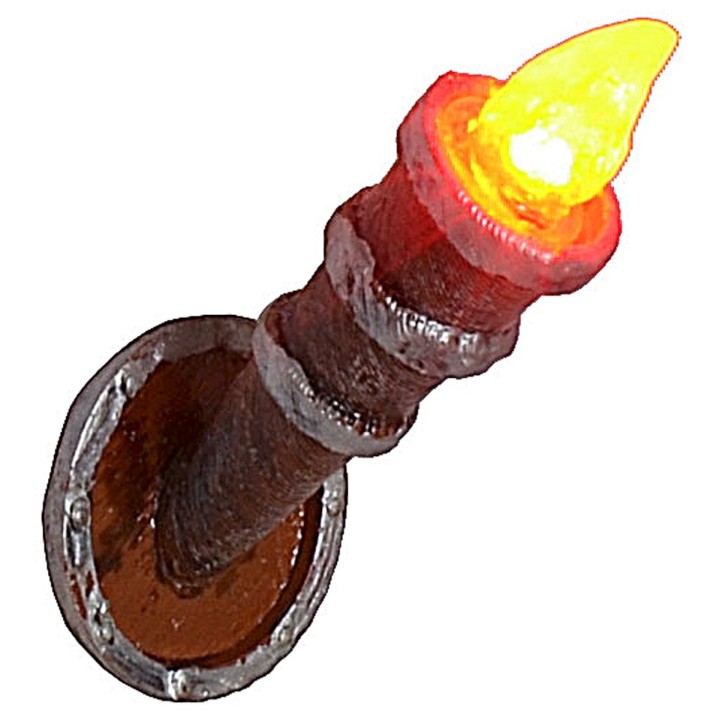 Antorcha h 4,7 cm parpadeante con led rojo 12 v.