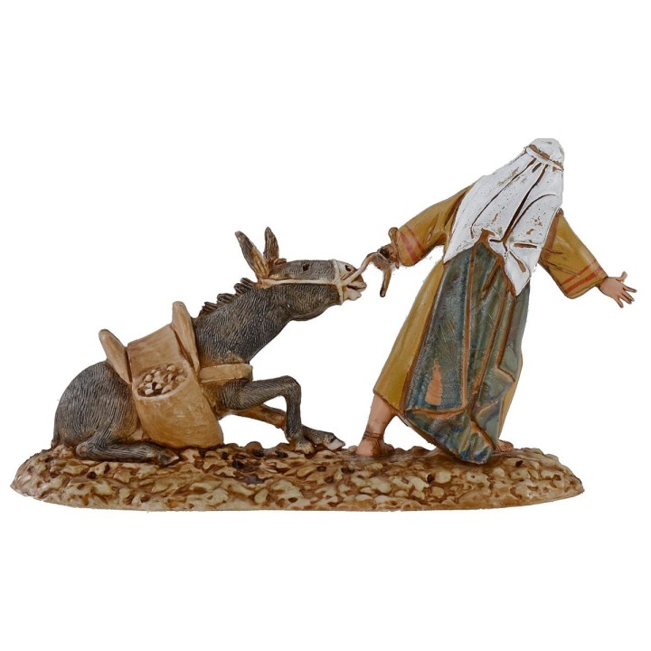 Man pulling the donkey 10 cm Landi Moranduzzo cost. 