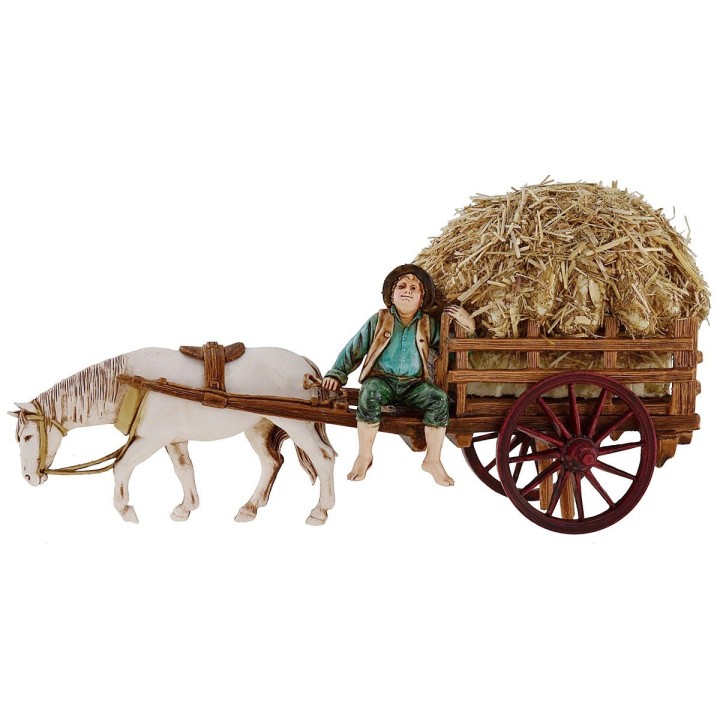Wagon with hay series 10 cm Landi Moranduzzo