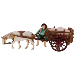 Wagon with pigs series 10 cm Landi Moranduzzo