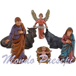 Nativity 6 subjects series 10 cm Landi Moranduzzo