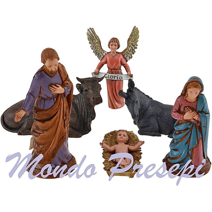 Nativity 6 subjects series 10 cm Landi Moranduzzo